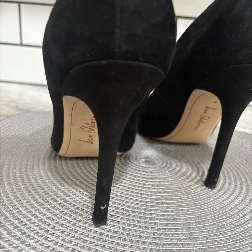 SAM EDELMAN Hazel Pump Black Suede Size 9 - Picture 13 of 13